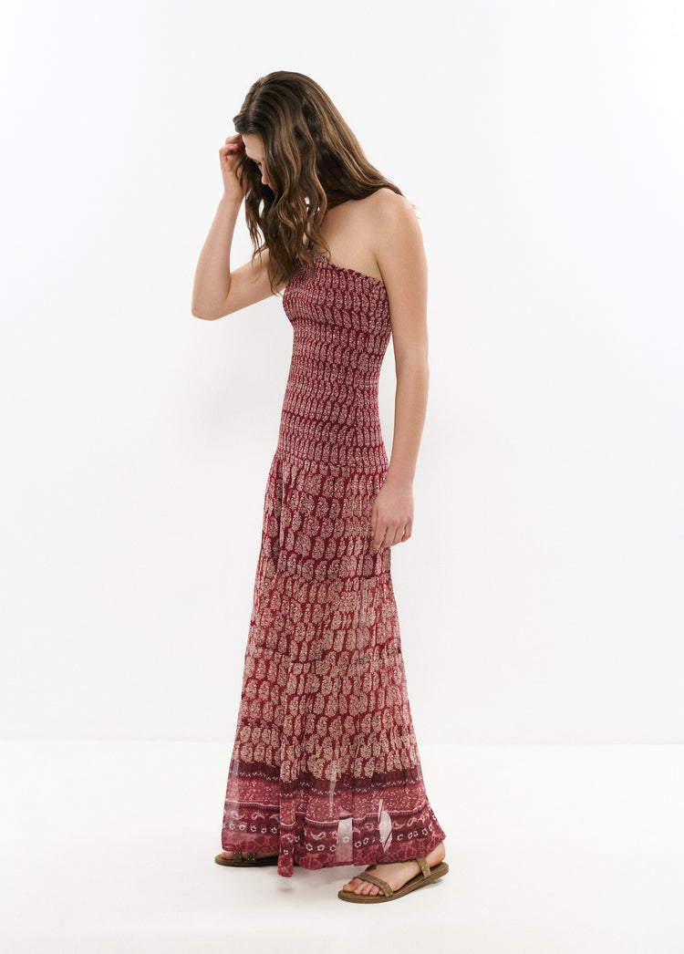 Printed coated dress