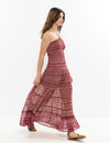 Vestido engomado estampado