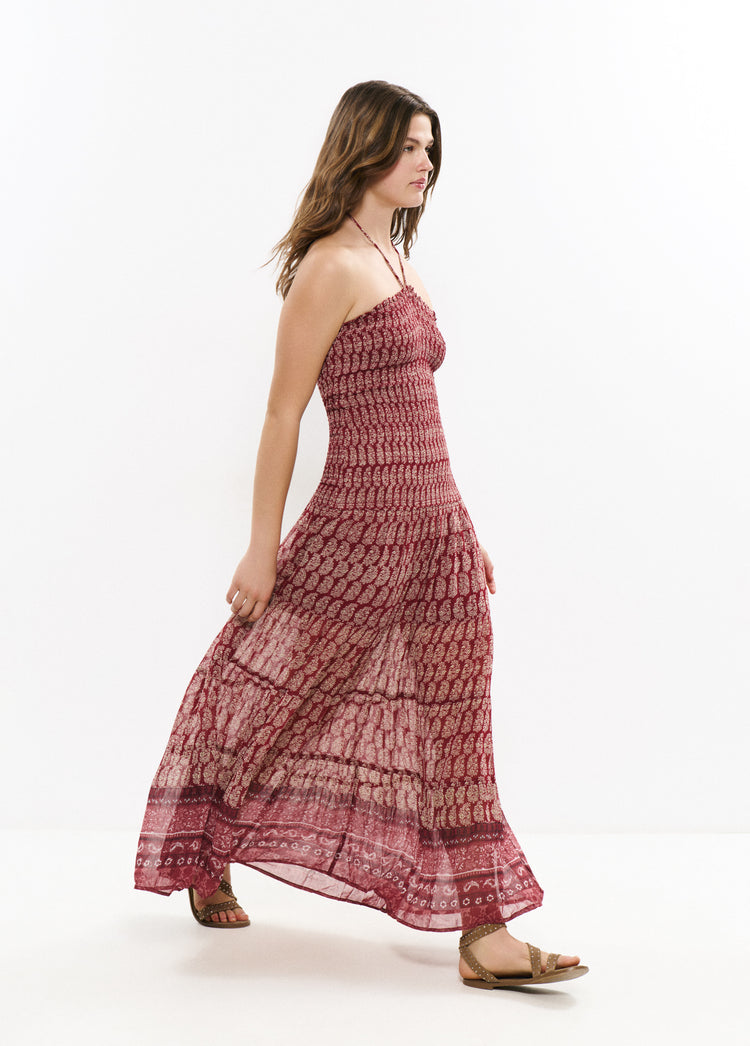 Printed coated dress