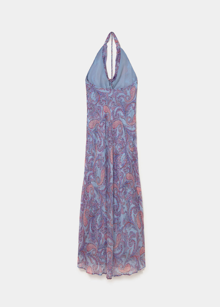Gedrapeerde jurk met print