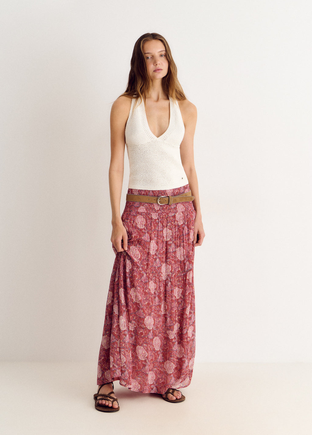 Long smock skirt