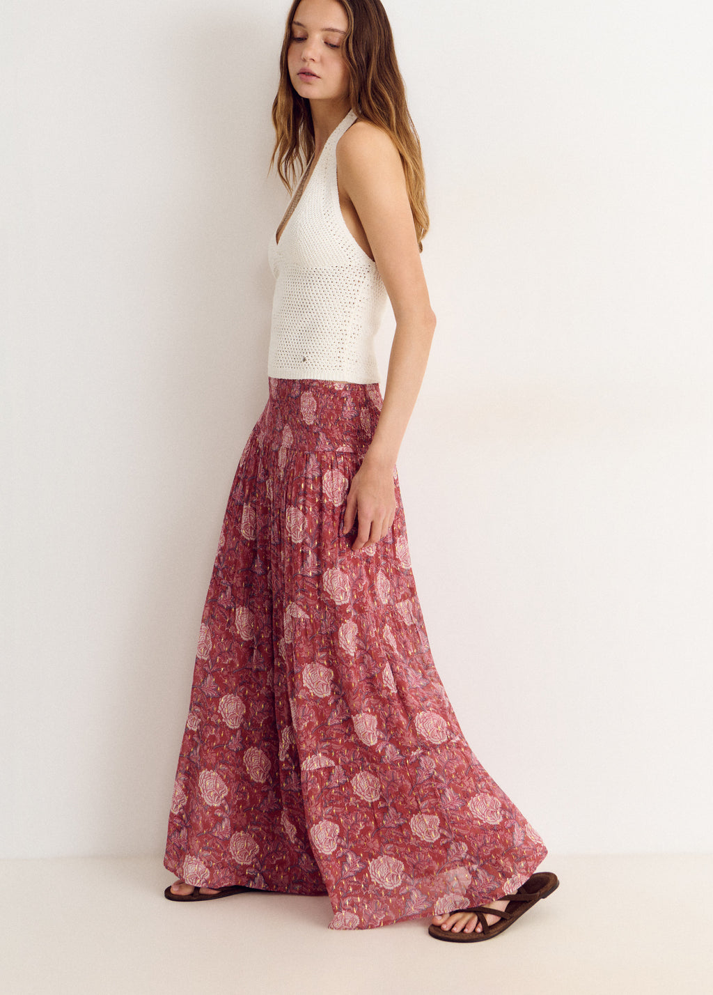 Long smock skirt