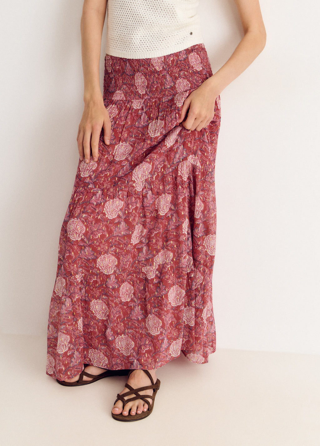 Long smock skirt