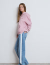 Straight jeans with side stripe
