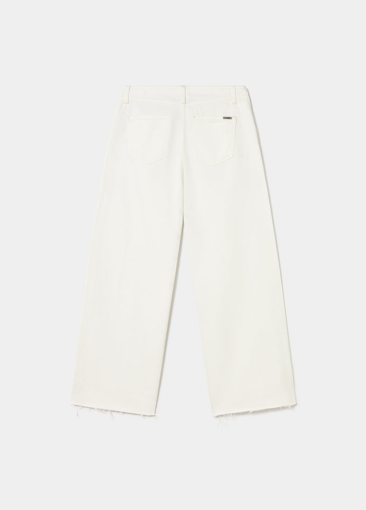 Broek met eyelets allover