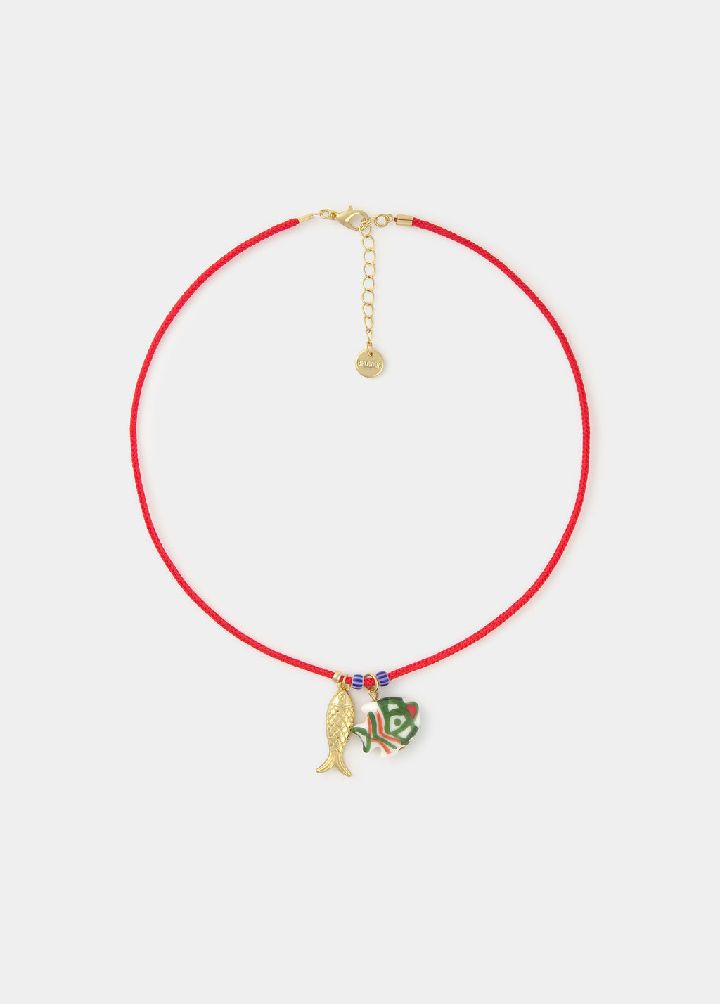 Collier corde poissons