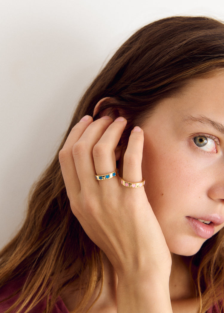 Set ringen met sterren