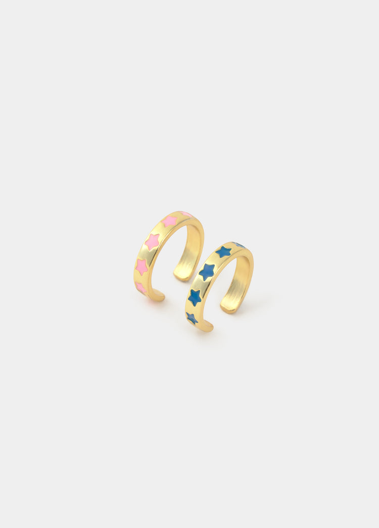 Set ringen met sterren