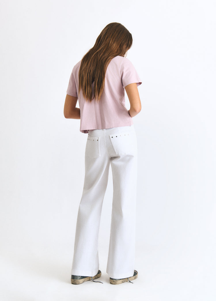 Culotte pants with studs
