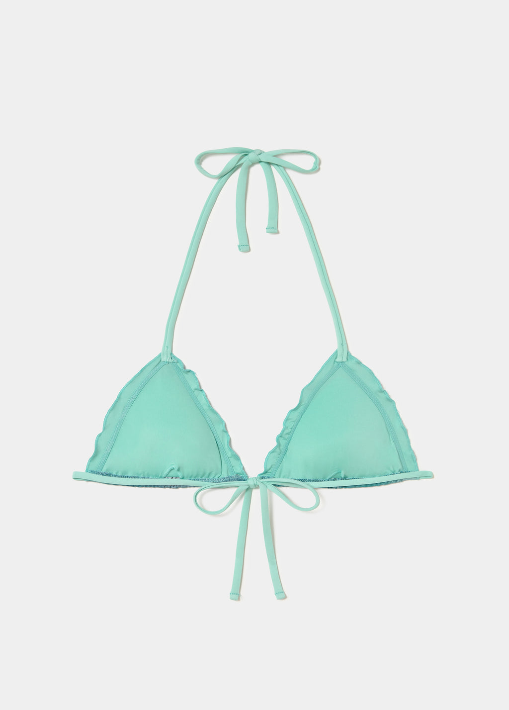 Top bikini degradado volante