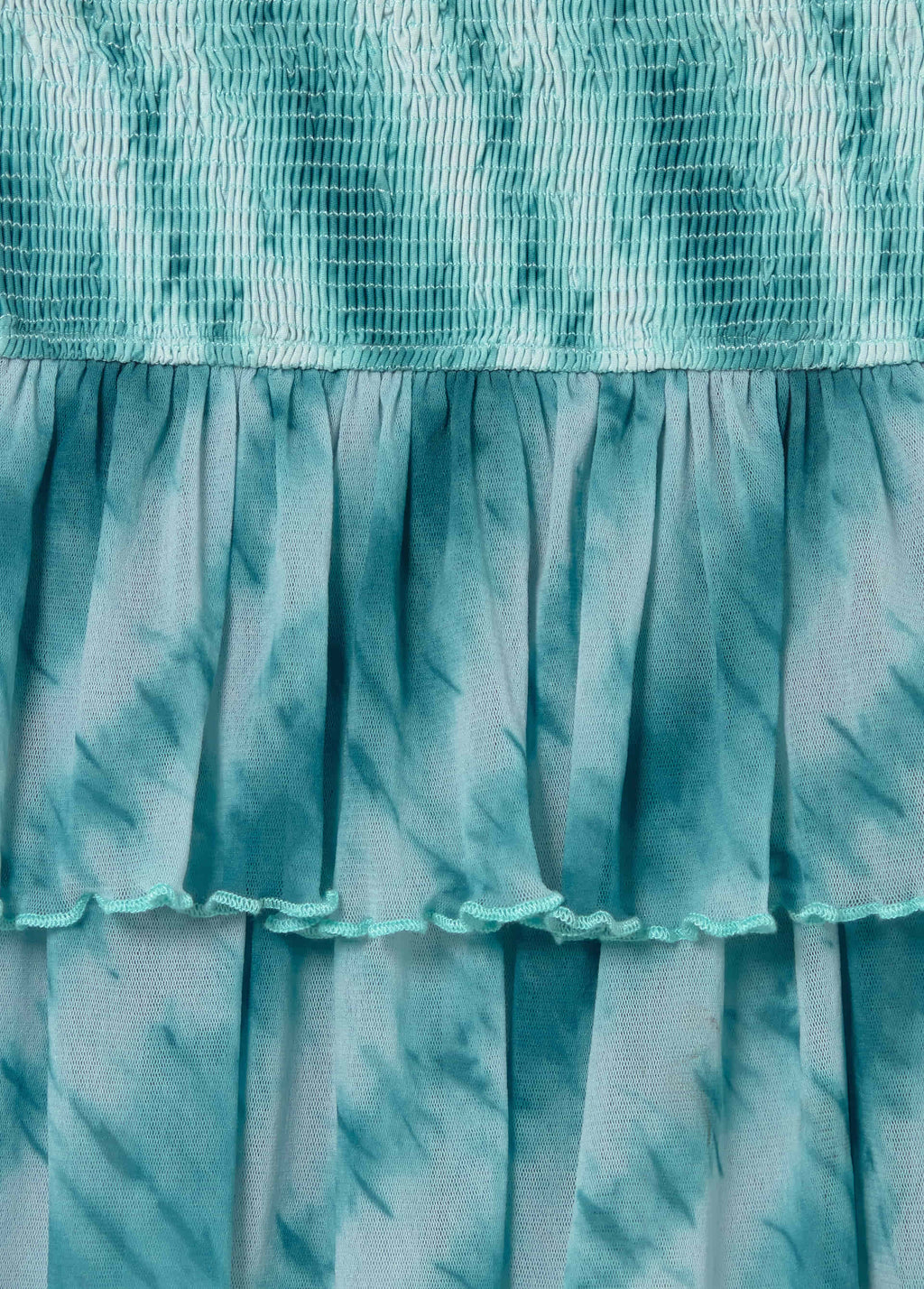 Tulle ruffled skirt