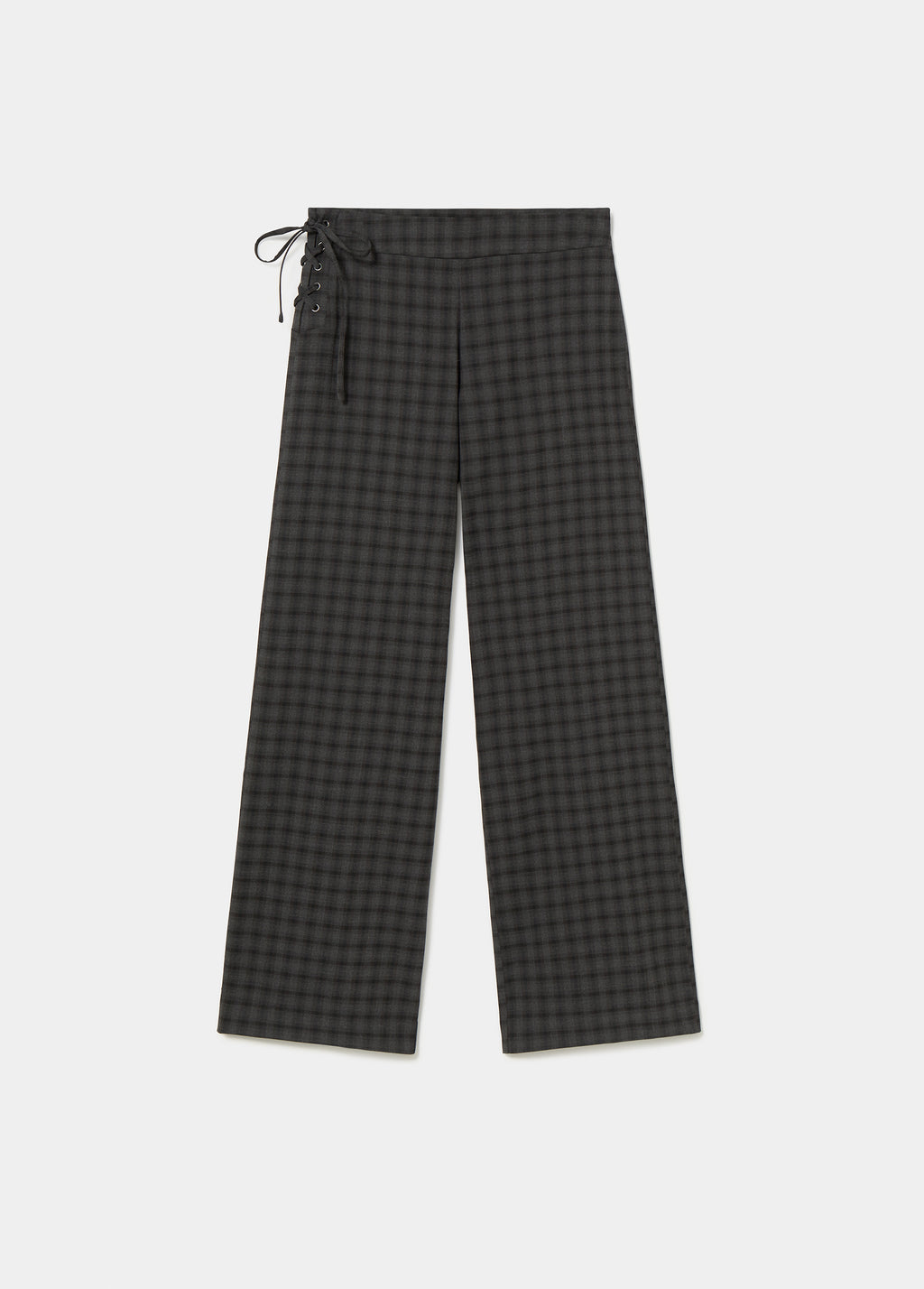 Pantaloni a quadri con coulisse