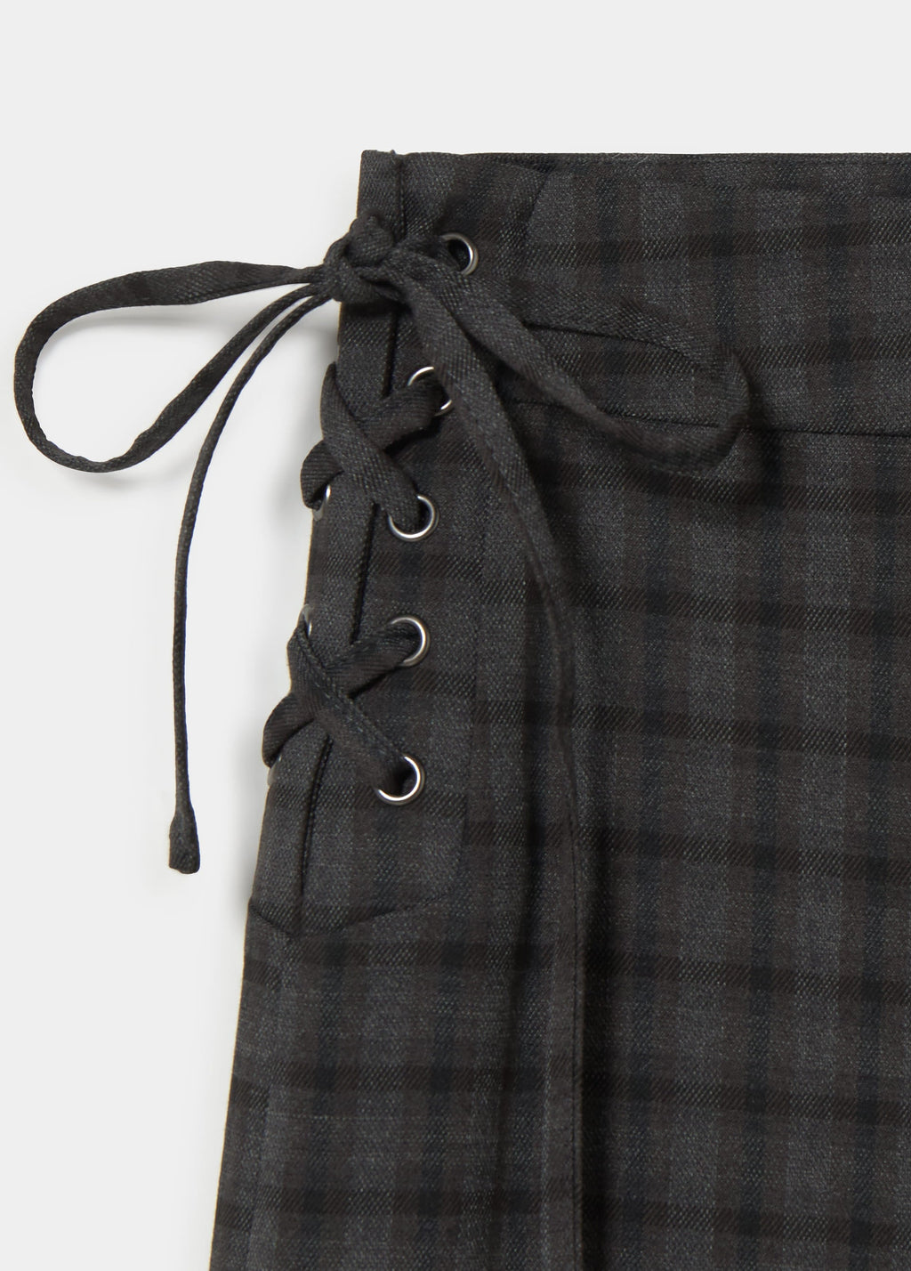 Pantaloni a quadri con coulisse
