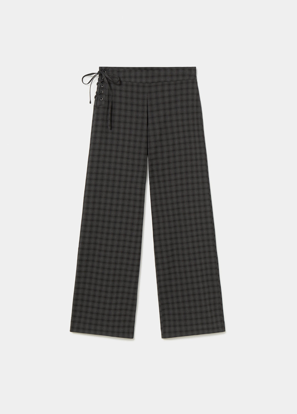 Pantaloni a quadri con coulisse
