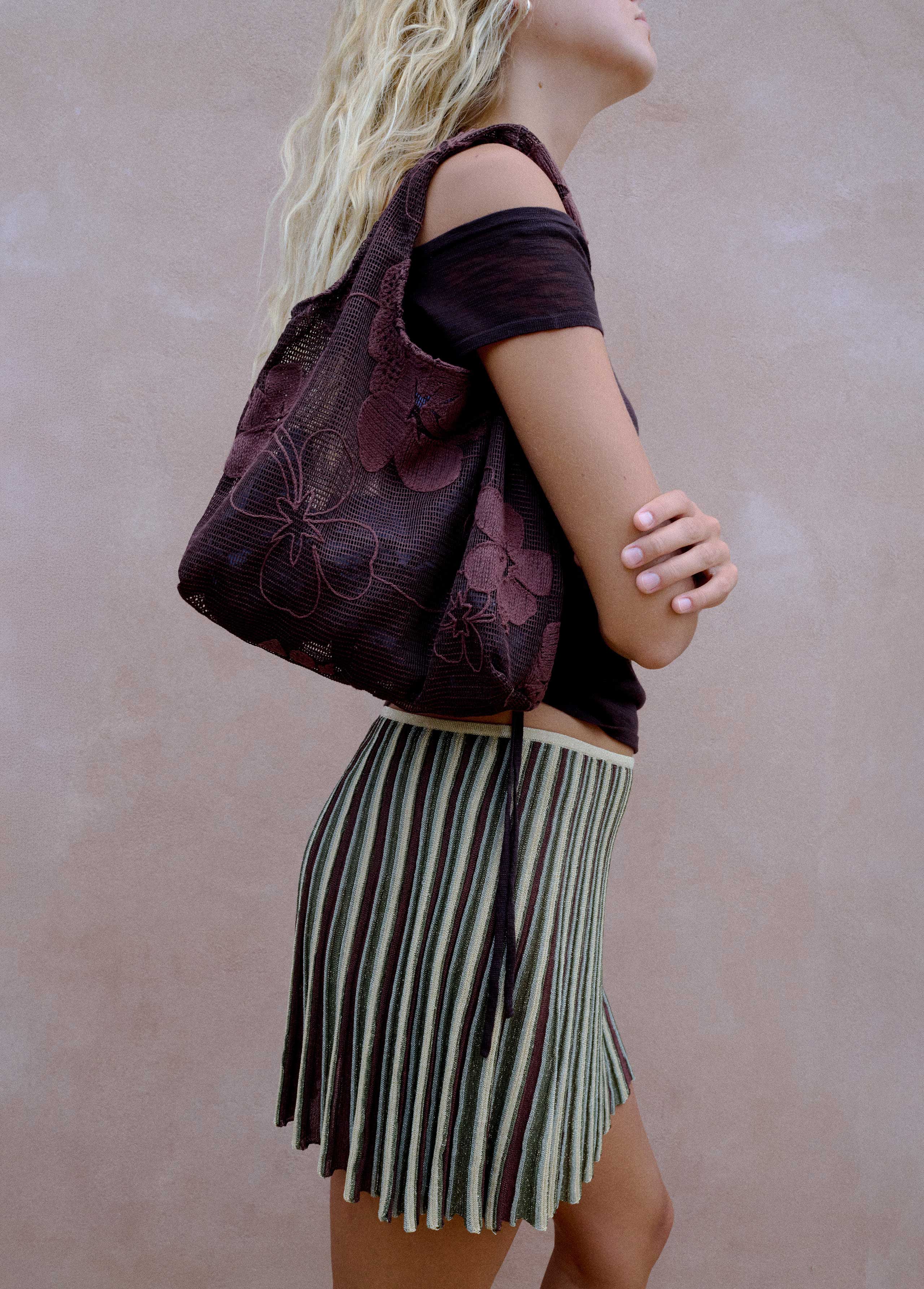Sac crochet fleurs