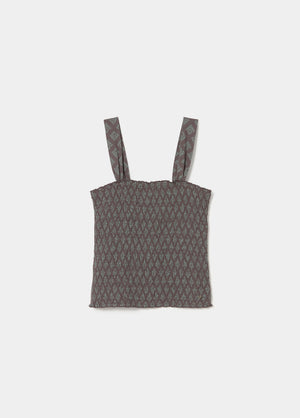 Printed strap top