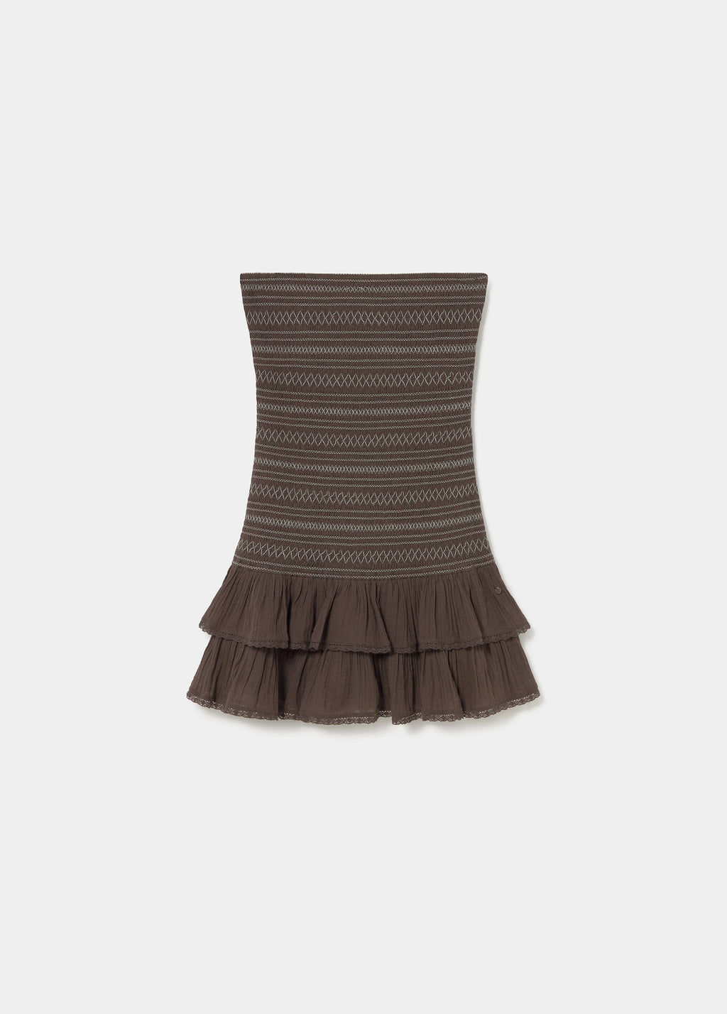 Robe courte smockée  