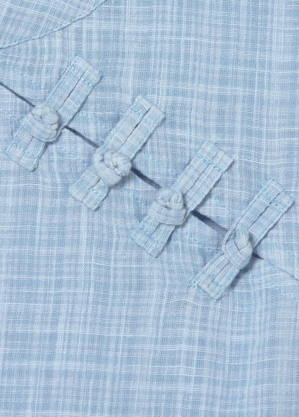 Checked blouse with Japanese detail