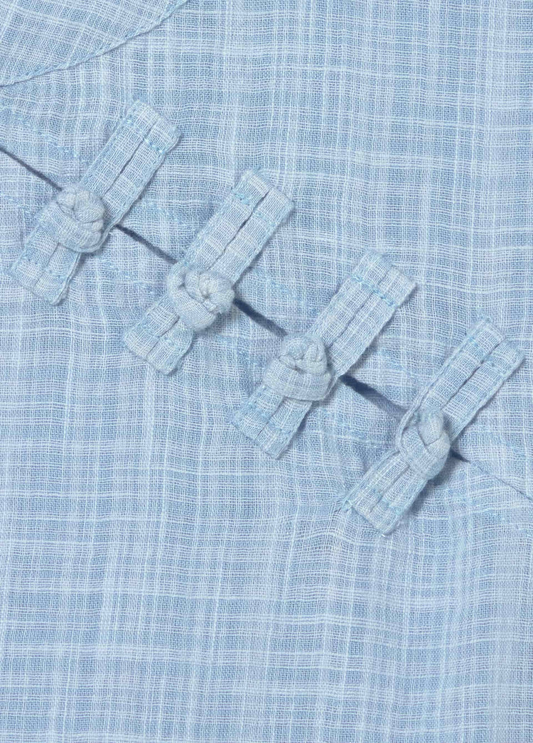 Blusa detalle japonés cuadros