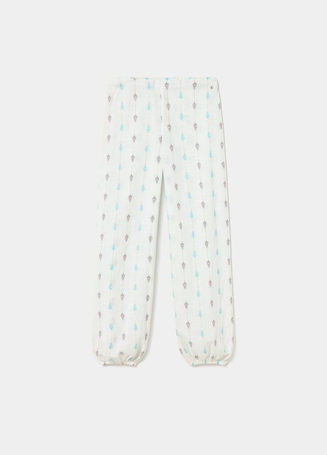 Embroidered harem pants