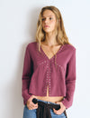 Blusa manga larga tachas