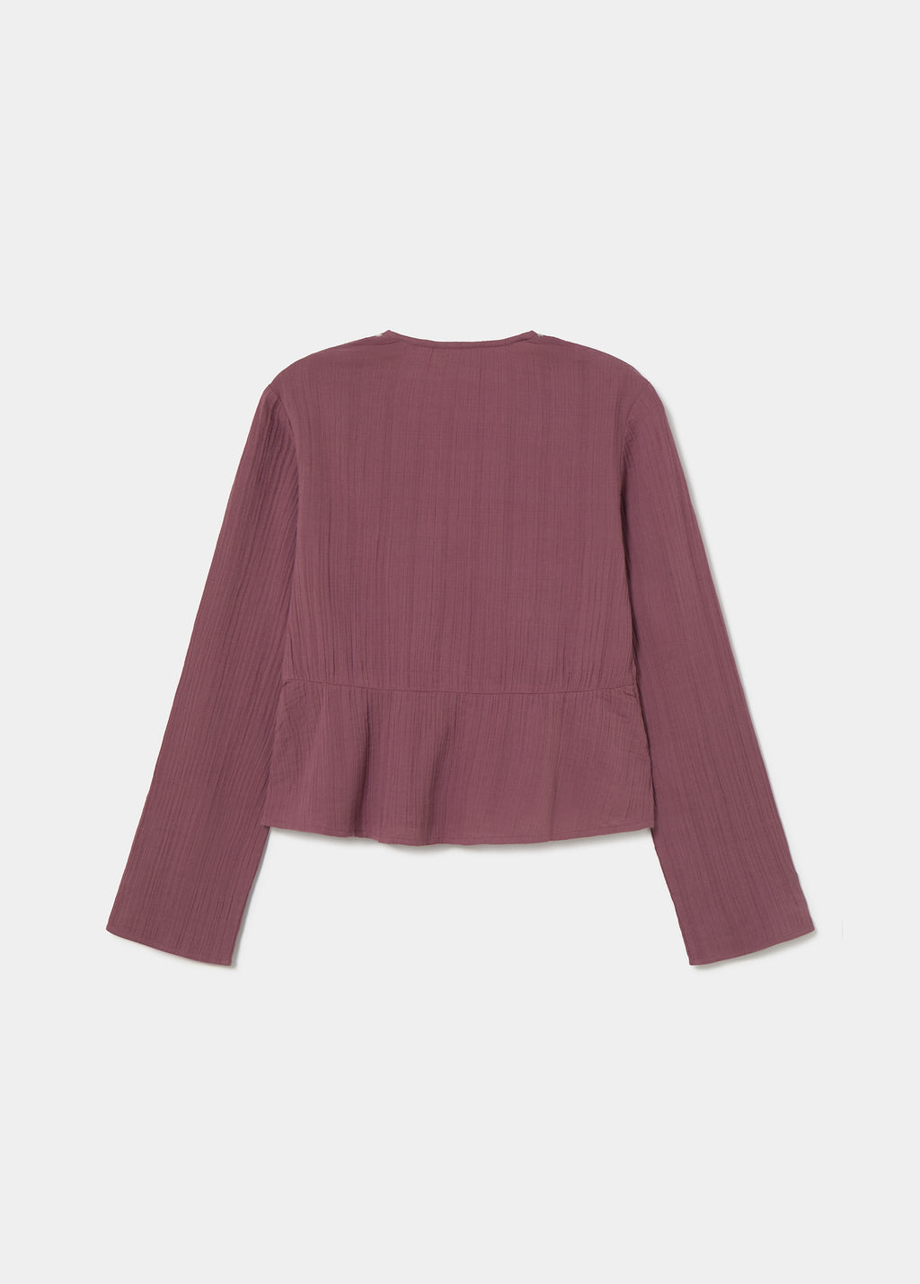 Blusa a maniche lunghe con borchie