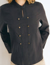 Bluse mit Napoleonknöpfen