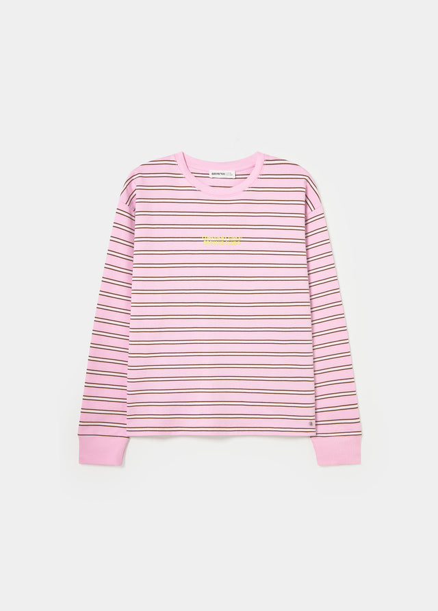 Light sweatshirt striped print