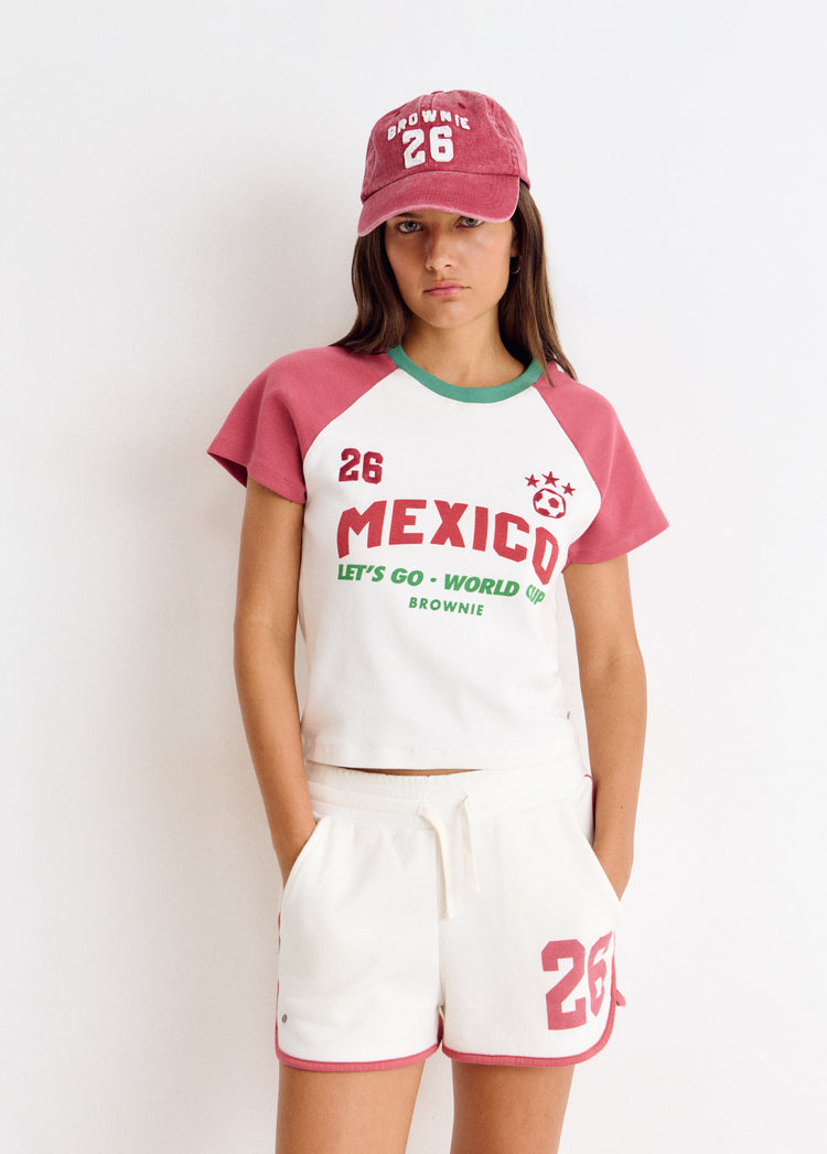 Fleece short met nummer World Cup