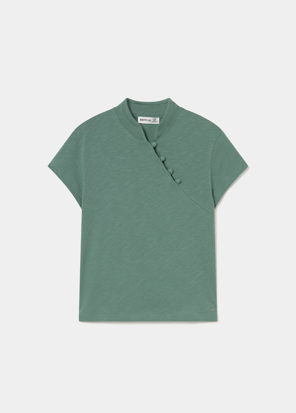 T-shirt à boutons style oriental