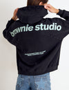 Hoodie with studs