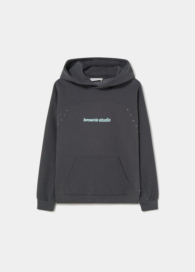 Sudadera capucha tachas