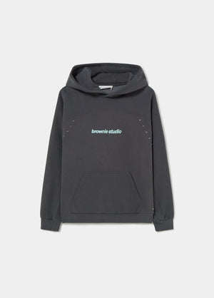 Sudadera capucha tachas