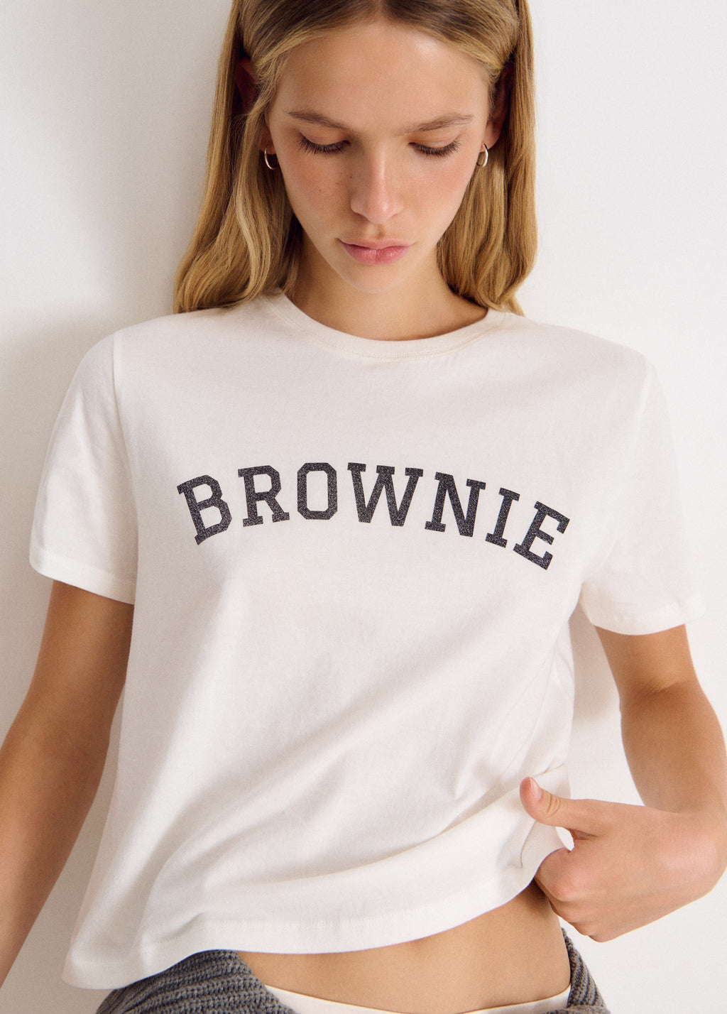 Camiseta texto brownie