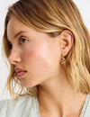 Pendientes aro estrellas