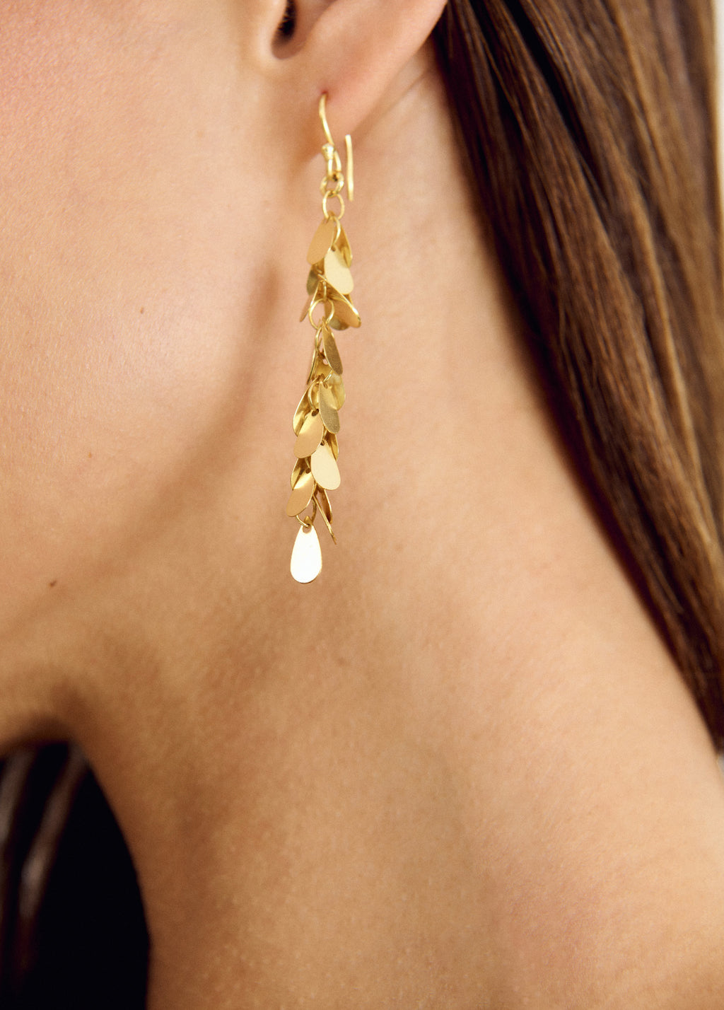 Disc-shaped earrings