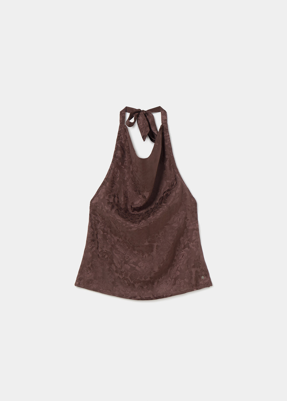 Haut dos nu en jacquard tissé