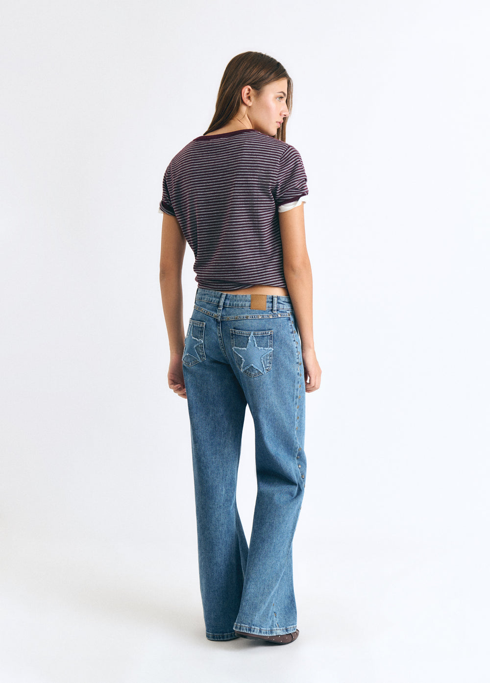 Western star patch jeans