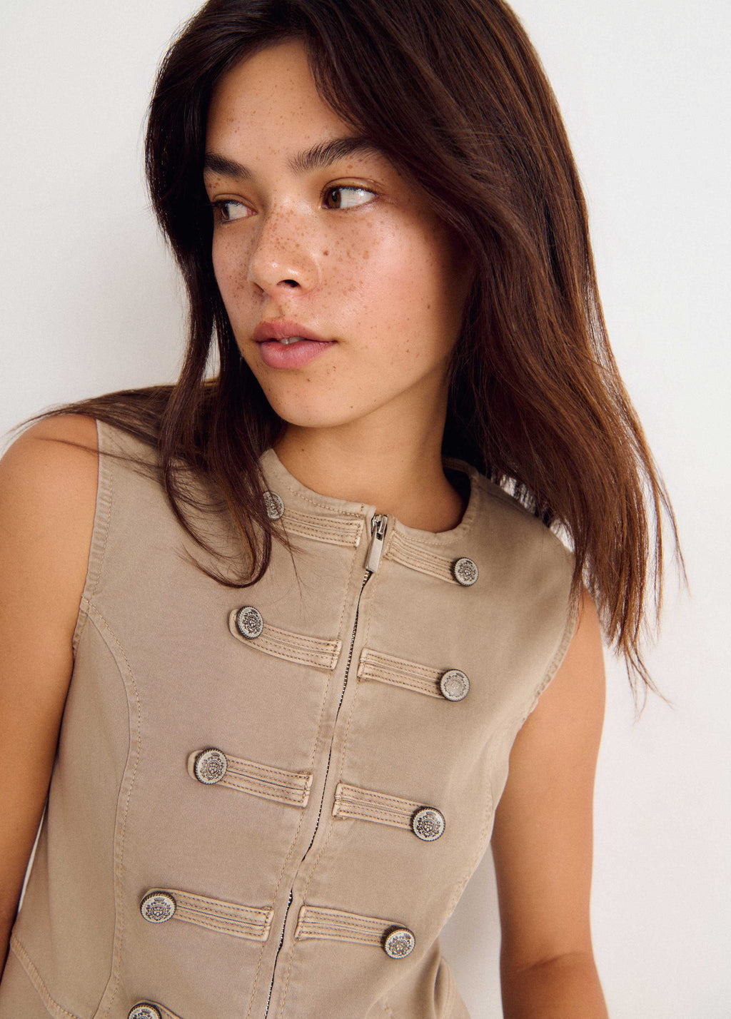 Top with button details