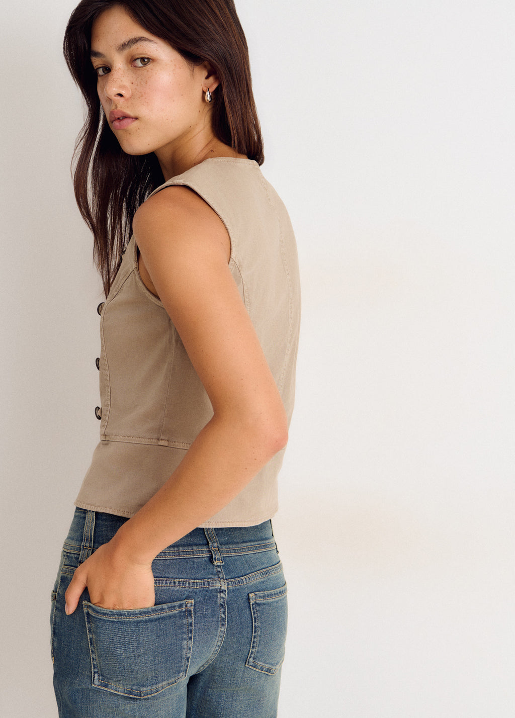 Top with button details