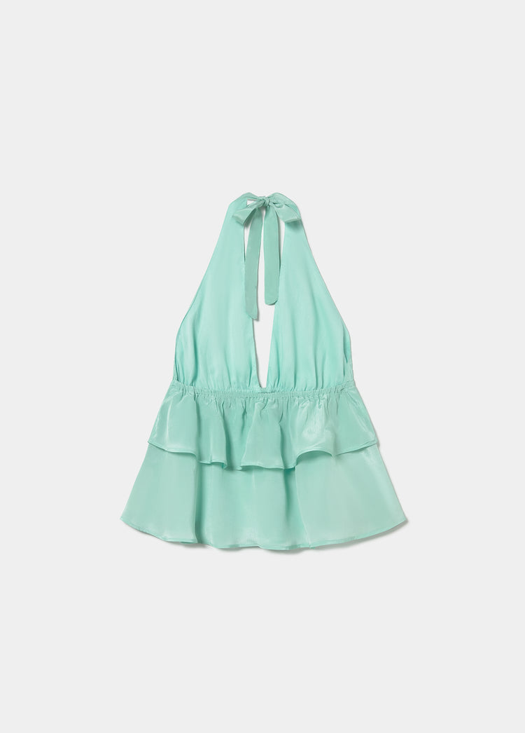 Ruffled strap top