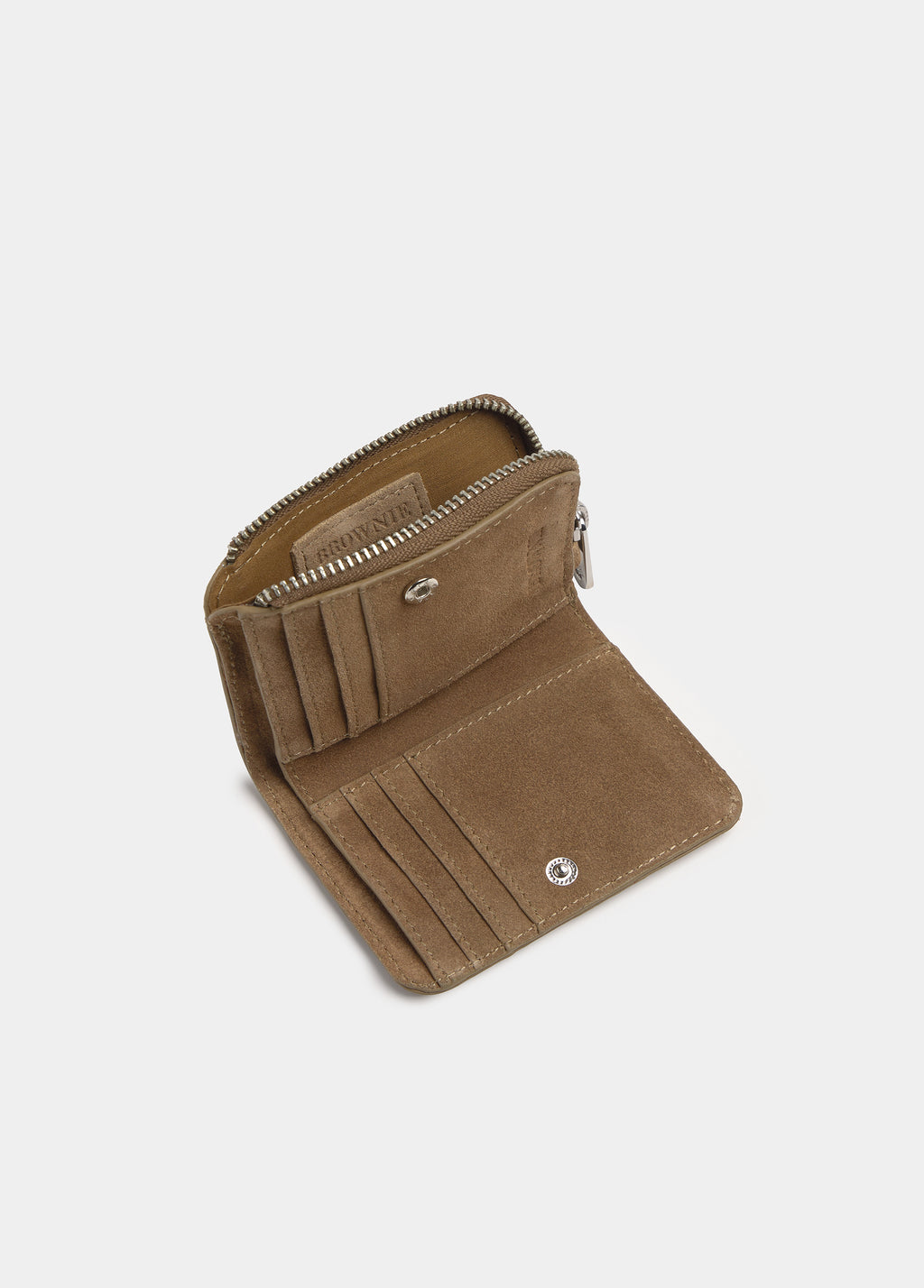 Studded leather coin purse