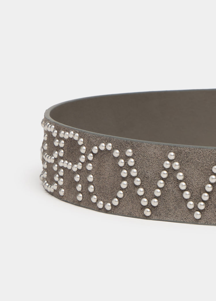 Suede belt
