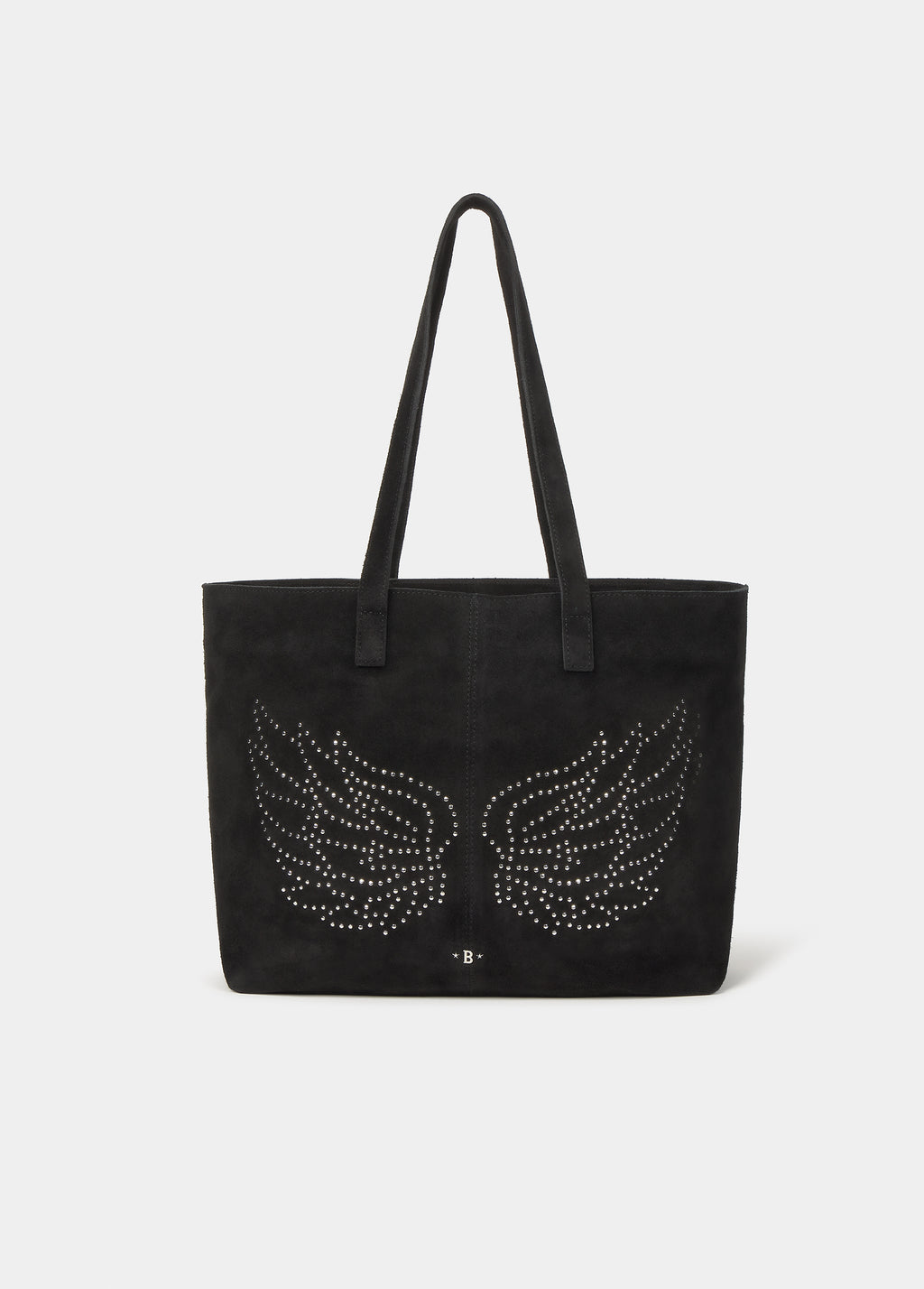 Studded wing shopper bag