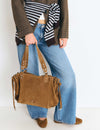 Ruched shopper bag
