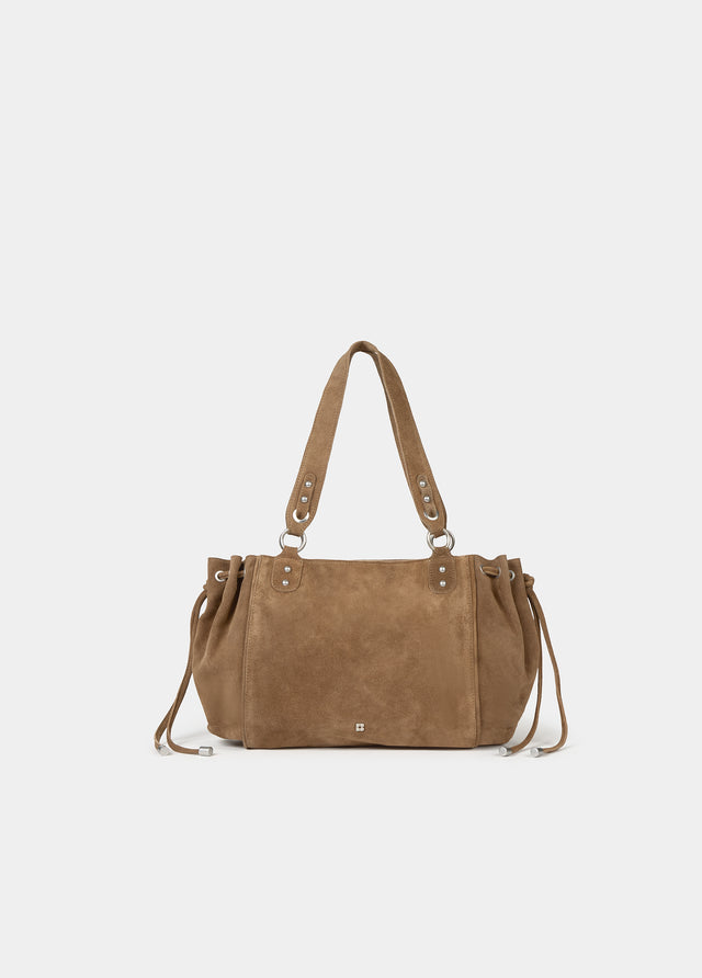 Ruched shopper bag
