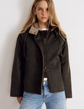 Chaqueta encerada capucha