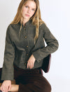 Corduroy striped jacket