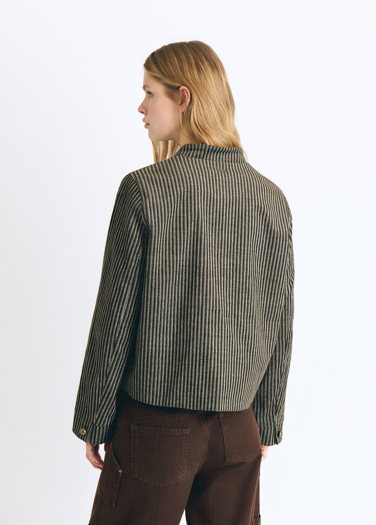 Corduroy striped jacket