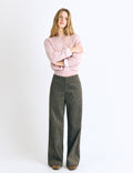 Cordhose mit Streifen